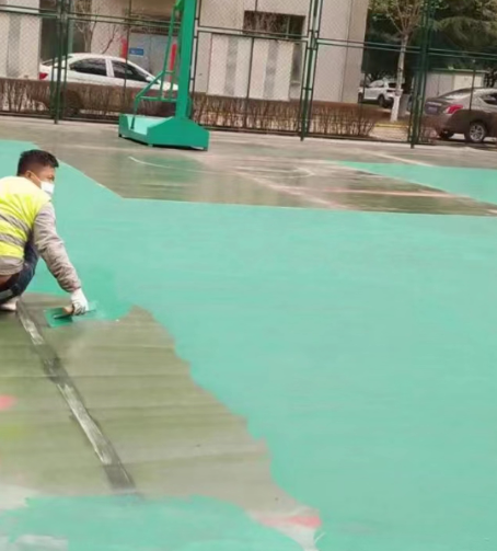 静海球场地面翻新